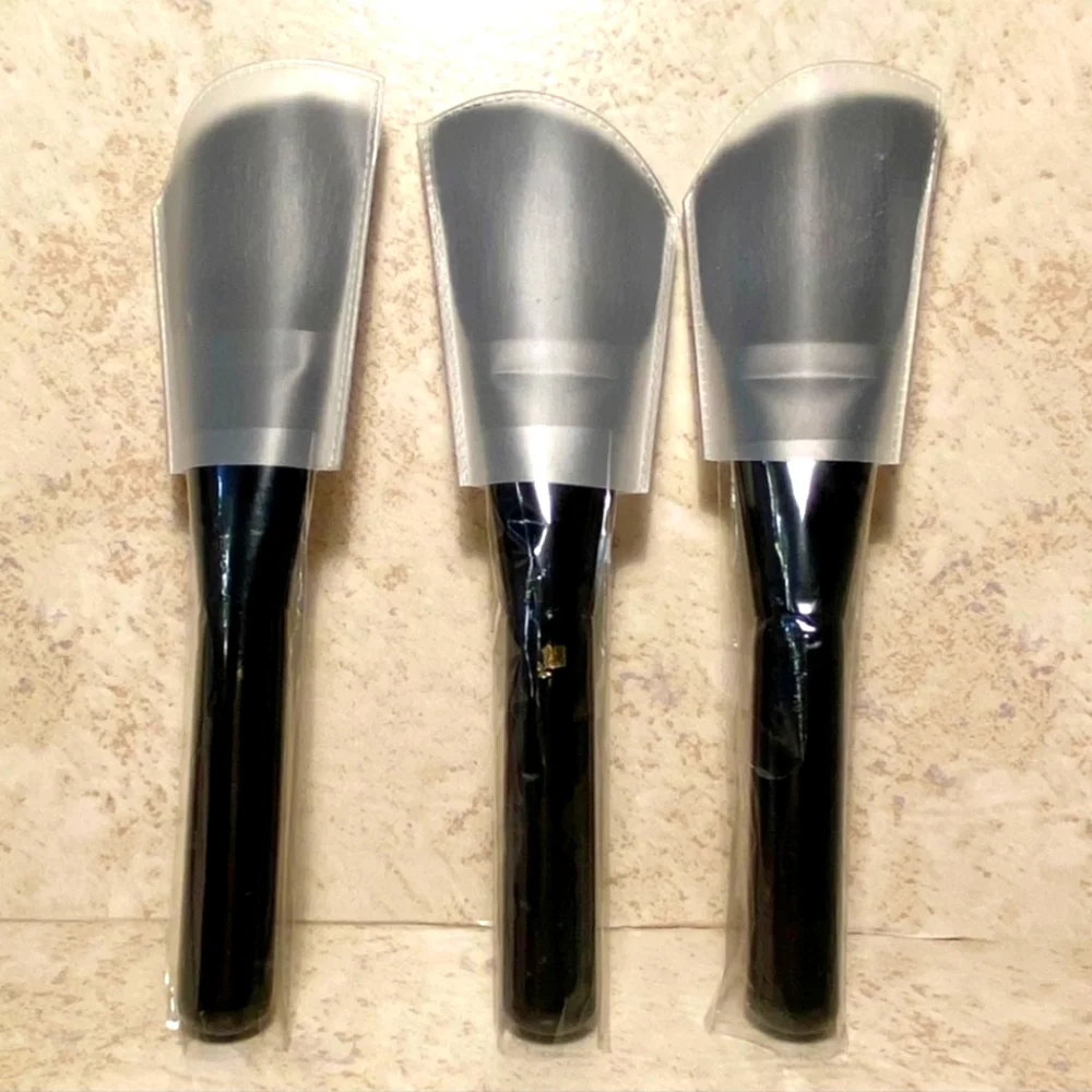 LANCOME MAKEUP BLACK BRUSHES 3 SET BRAND NEW